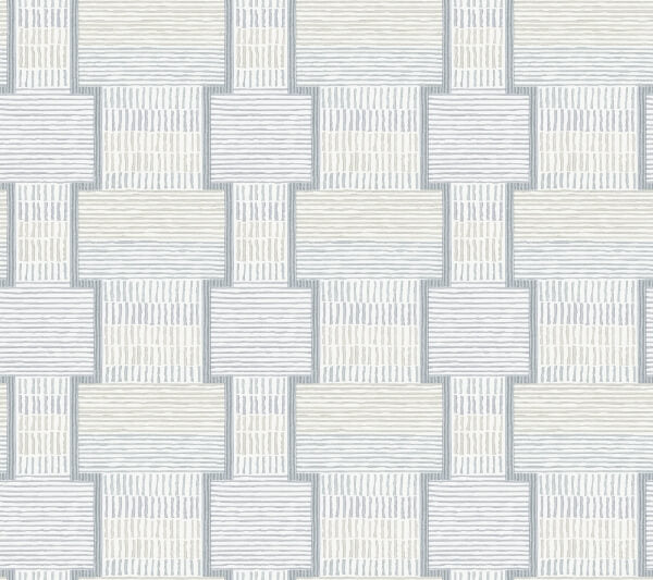 La Broderie Sky Blue Wallpaper