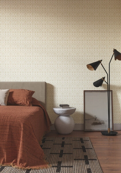 Martigue Stripe Ochre Wallpaper