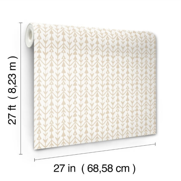 Martigue Stripe Ochre Wallpaper