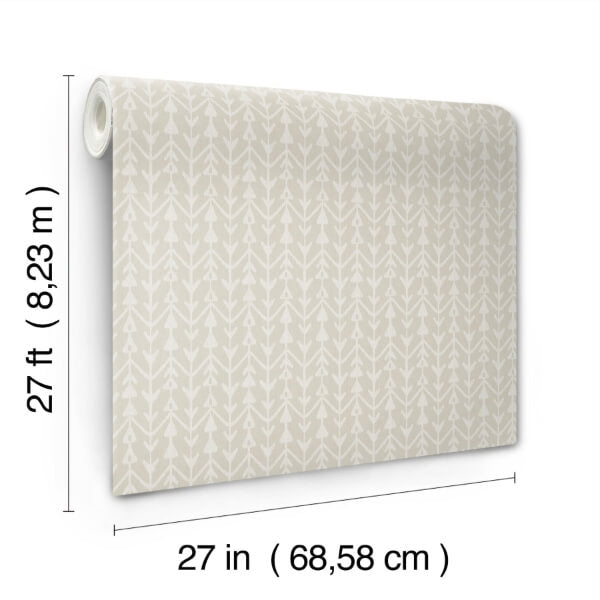 Martigue Stripe Beige Wallpaper