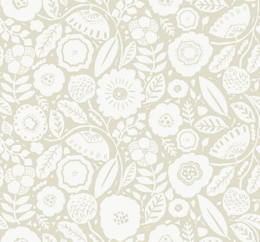 Camille Blossom Linen Wallpaper