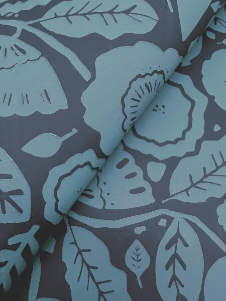 Camille Blossom Indigo Wallpaper