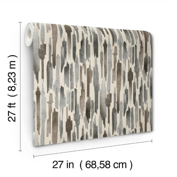 Pluie Charcoal Wallpaper