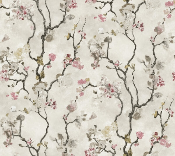 Avril Chinoiserie Rose Wallpaper