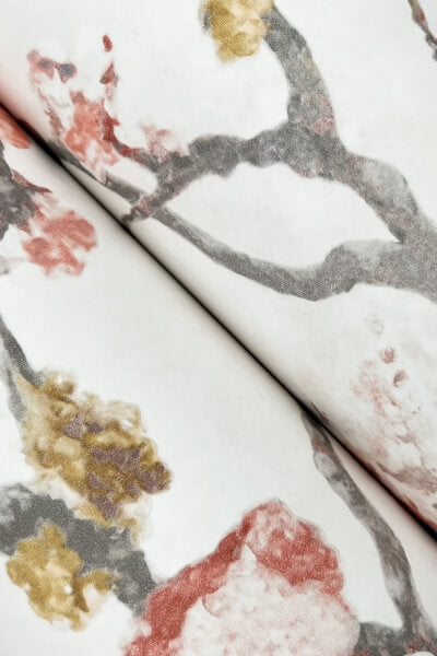 Avril Chinoiserie Coral Wallpaper