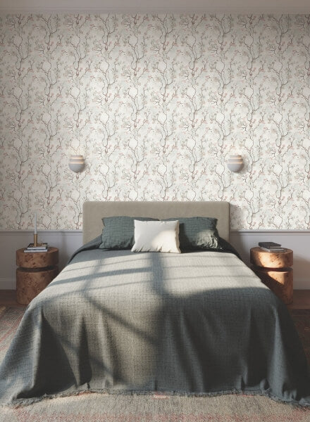 Avril Chinoiserie Blush Wallpaper