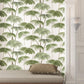 Plein Air Palms Green Wallpaper