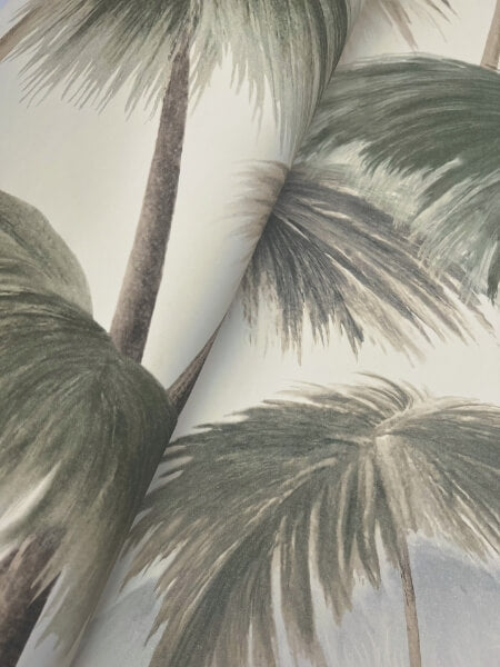 Plein Air Palms Vintage Wallpaper