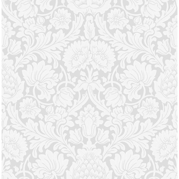 Bamburg Grey Floral Wallpaper