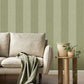 Finn Green Chevron Stripe Wallpaper
