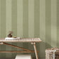 Finn Green Chevron Stripe Wallpaper