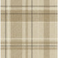 Harris Light Brown Plaid Chevron Wallpaper