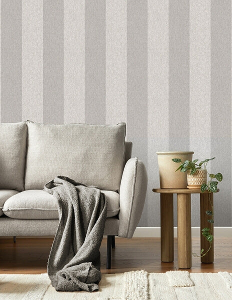 Finn Grey Chevron Stripe Wallpaper