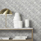 Waterford Grey Tiled Wallpaper