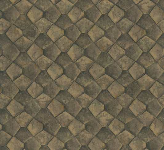 Waterford Gold Tiled Wallpaper