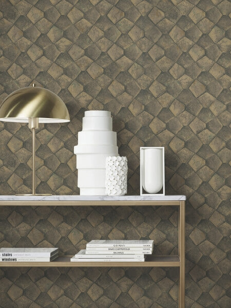 Waterford Gold Tiled Wallpaper