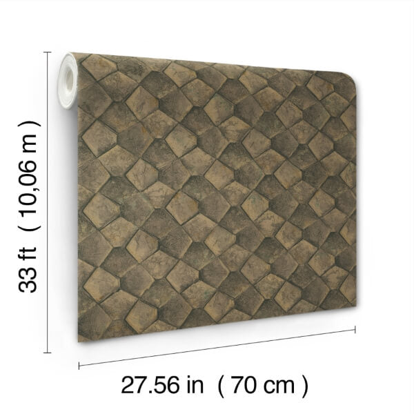 Waterford Gold Tiled Wallpaper