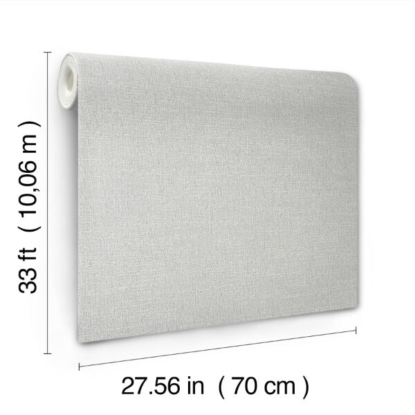 Highland Tweed Grey Faux Fabric Wallpaper