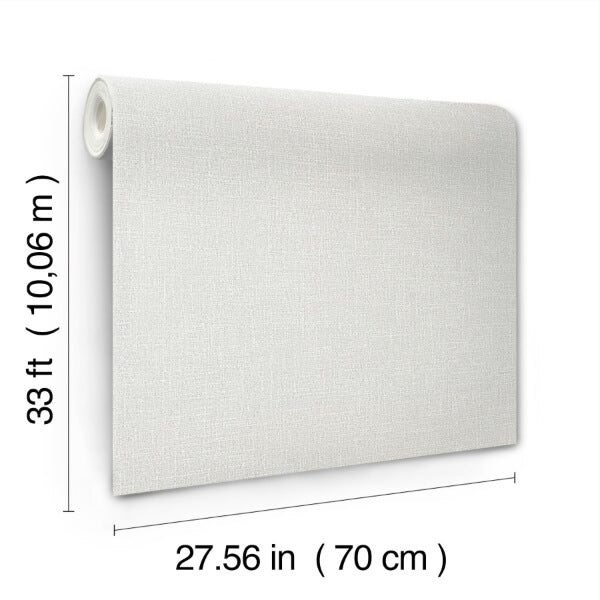 Highland Tweed Light Grey Faux Fabric Wallpaper