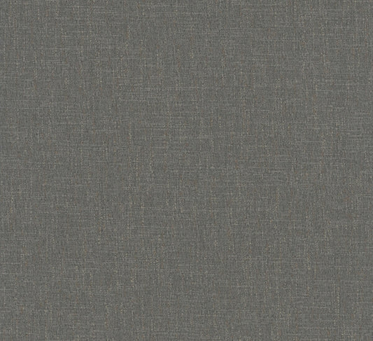 Highland Tweed Charcoal Faux Fabric Wallpaper