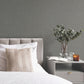 Highland Tweed Charcoal Faux Fabric Wallpaper