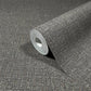 Highland Tweed Charcoal Faux Fabric Wallpaper
