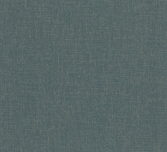Highland Tweed Dark Blue Faux Fabric Wallpaper