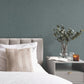 Highland Tweed Dark Blue Faux Fabric Wallpaper