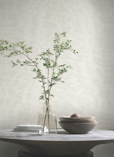 Shimmering Moire White Textured Wallpaper