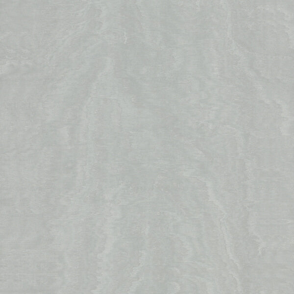 Shimmering Moire Silver Textured Wallpaper