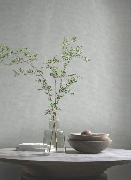 Shimmering Moire Silver Textured Wallpaper