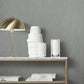 Shimmering Moire Pewter Textured Wallpaper