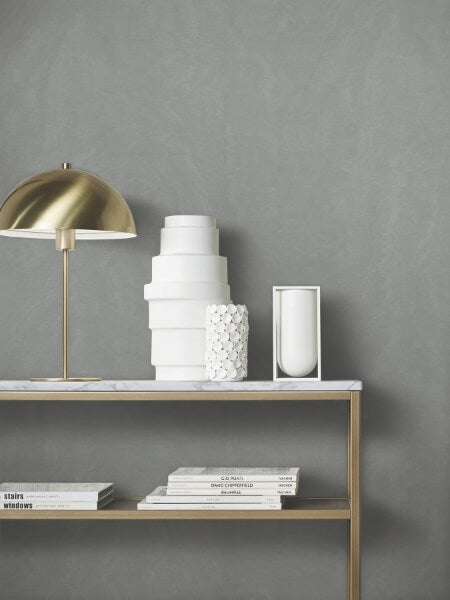 Shimmering Moire Pewter Textured Wallpaper