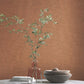 Shimmering Moire Copper Textured Wallpaper