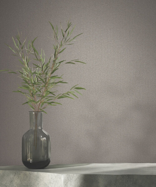 Glistening Quartz Taupe Beaded Wallpaper