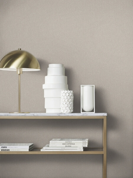 Glistening Quartz Taupe Beaded Wallpaper