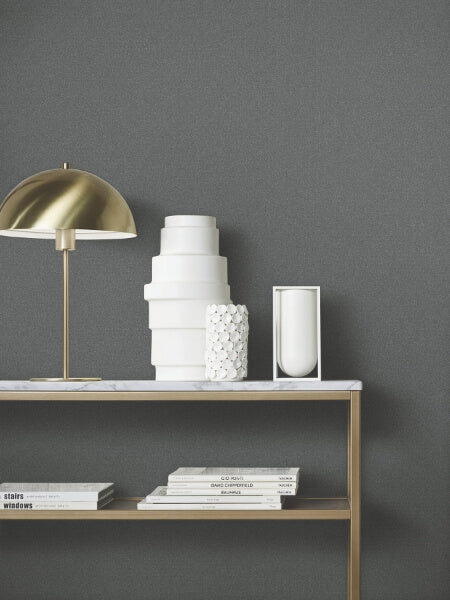 Glistening Quartz Charcoal Beaded Wallpaper