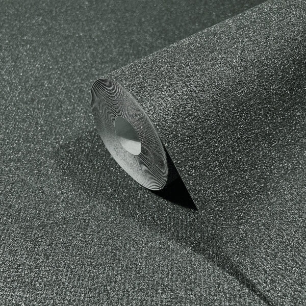 Glistening Quartz Charcoal Beaded Wallpaper
