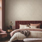 Marquetry Beige Tile Wallpaper