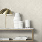 Marquetry Beige Tile Wallpaper
