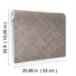 Marquetry Taupe Tile Wallpaper