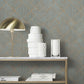 Marquetry Teal Tile Wallpaper