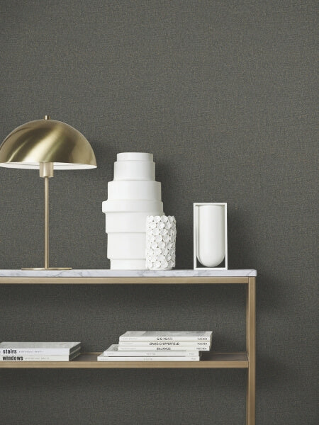 Garden Stone Charcoal Textured Wallpaper