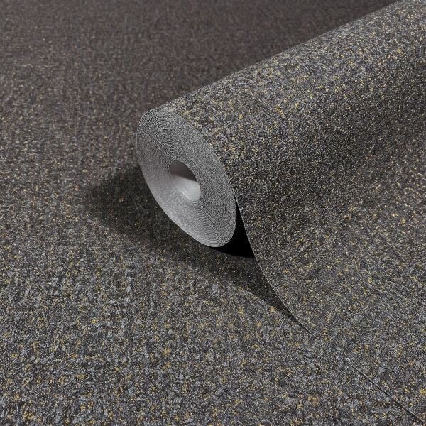 Garden Stone Charcoal Textured Wallpaper
