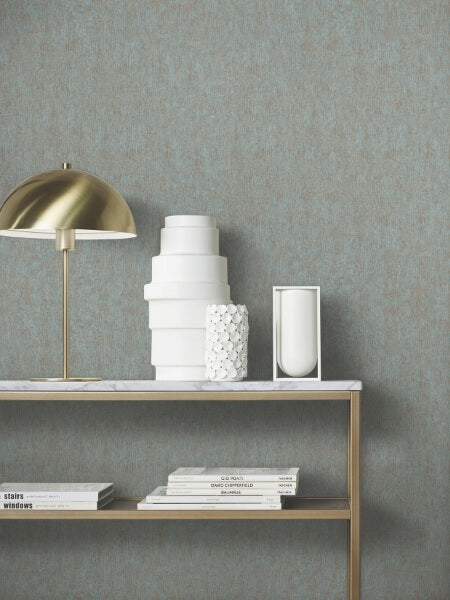 Dustan Teal Distressed Wallpaper