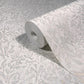 Sculpted Floral Aqua Relief Wallpaper