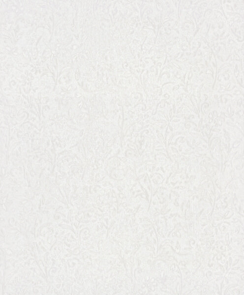 Sculpted Floral Pearl Relief Wallpaper
