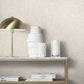 Sculpted Floral Beige Relief Wallpaper