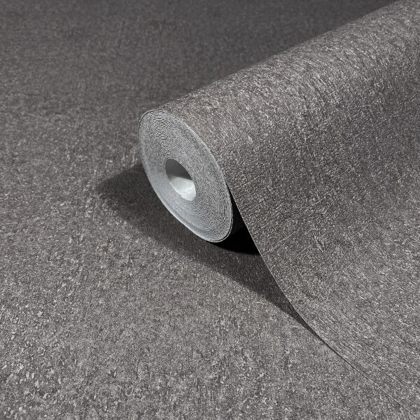 Jemma Dark Grey Distressed Wallpaper