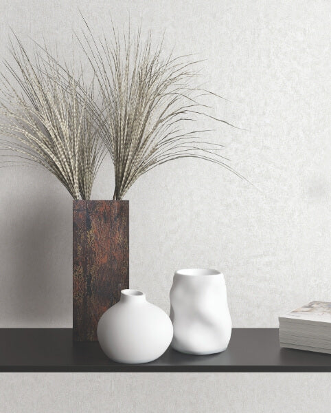 Jemma White Distressed Wallpaper